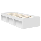 Ramka łóżka Gładki Biały 75 x 190 cm Lite drewno sosnowe