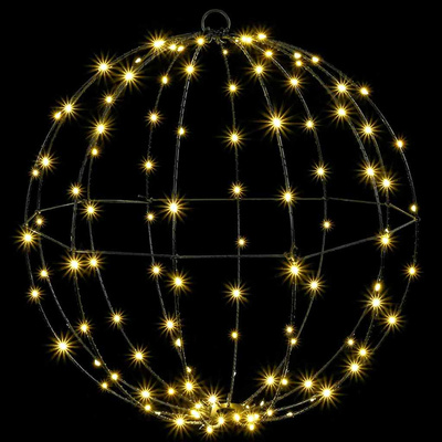 Piłka 2 szt. Ciepła biel 50 x 50 x 52 cm Metal 320 LED
