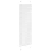 Roleta plisowana biała 50x150 cm Szerokość tkaniny 49,4cm