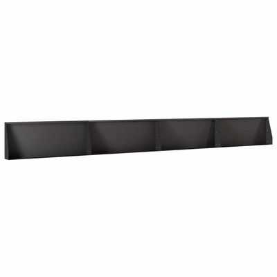 Mur oporowy 4 szt. 100 x 12 x 50 cm Stal Czarny