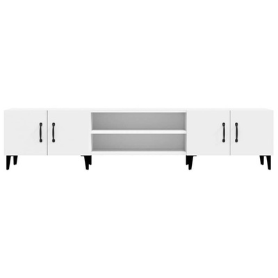 vidaXL Szafka pod TV, biała, 180x31,5x40 cm, materiał drewnopochodny