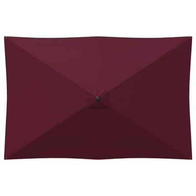 Parasol ogrodowy z podstawą 200 x 300 cm Poliester Prostokątny