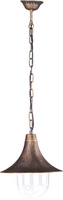 Wisząca lampa zewnętrzna K-8126 czarna/złota z serii BOSTON KAJA