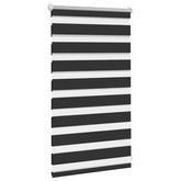 Roleta Zebra 50,9x100 cm Szerokość materiału 46,7 cm czarna