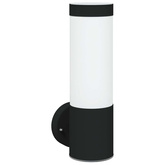Zewnętrzna lampa ścienna 2 pcs Czarny 12 x 8,5 x 27 cm