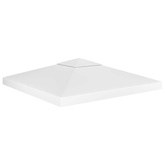 2-poziomowe zadaszenie altany, 310 g/m² 3x3 m, białe