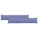 Poduszki na sofę 2 pcs Niebieski dżins 200 x 40 cm tkanina
