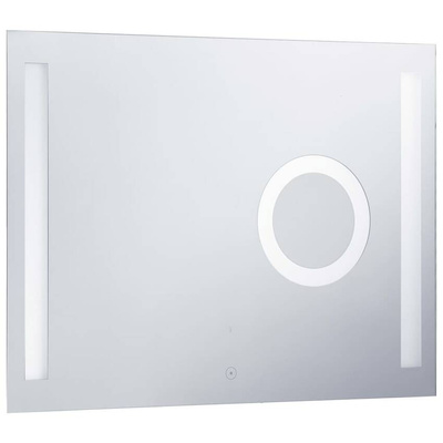 vidaXL Lustro łazienkowe z LED i czujnikiem dotykowym, 80x60 cm