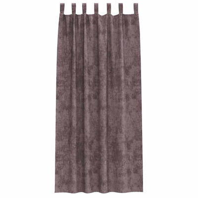 Zasłony z weluru z zasłonami 2 pcs Brązowy 260 x 140 cm Aksamit