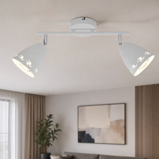 Lampa ścienna kinkiet 2X40W E14 biały mat COTY 92-67128