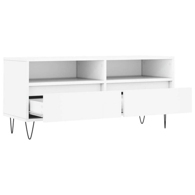Szafka pod TV, biała, 100x34,5x44,5 cm, materiał drewnopochodny vidaXL