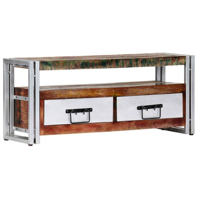 vidaXL Szafka pod TV, 90 x 30 x 40 cm, lite drewno z odzysku