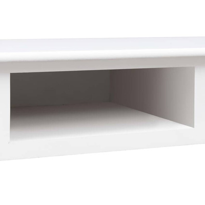 Biurko, białe, 110 x 45 x 76 cm, drewniane vidaXL