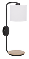 Kinkiet czarny z półką 1xE14 Alpine Candellux 21-76694