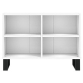 Szafka pod TV, biała, 69,5x30x50 cm, materiał drewnopochodny vidaXL
