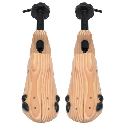 Prawidła do butów, 2 pary, rozmiar 41-46, lite drewno sosnowe