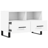 vidaXL Szafka pod TV, biała, 80x36x50 cm, materiał drewnopochodny wariant 13