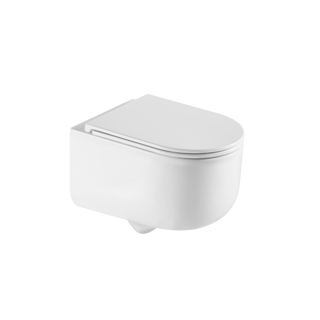 Miska wc podwieszana, qfs, korfu okrągła, z deską wolnoopadającą CE-95-001-L Invena