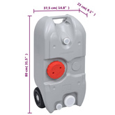 vidaXL Przenośna toaleta turystyczna i pojemnik na wodę