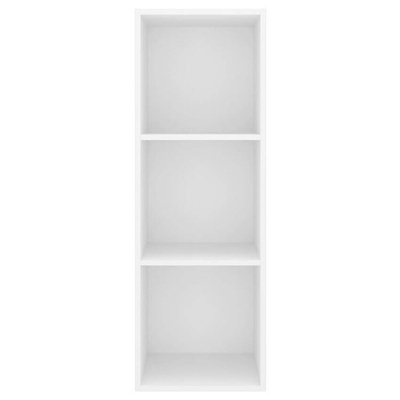 vidaXL Wisząca szafka pod TV, biała, 37x37x107 cm