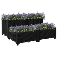 do podniesionej rabaty, 80x80x38 cm, polipropylen Donica
