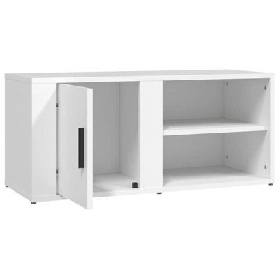 vidaXL Szafka pod TV, biała, 80x31,5x36 cm, materiał drewnopochodny