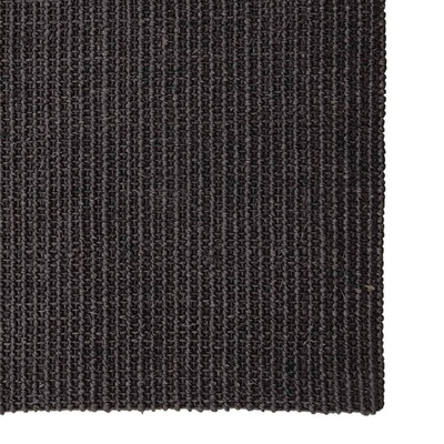 vidaXL Dywanik, naturalny sizal, 80x350 cm, czarny