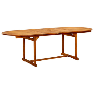 9-częściowy zestaw mebli ogrodowych, lite drewno akacjowe, 160-240 cm
