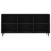vidaXL Szafka pod TV, czarna, 103,5x30x50 cm, materiał drewnopochodny