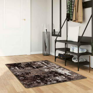 Chodnik dywanowy MARSA Czarny 80 x 100 cm Poliester i PVC