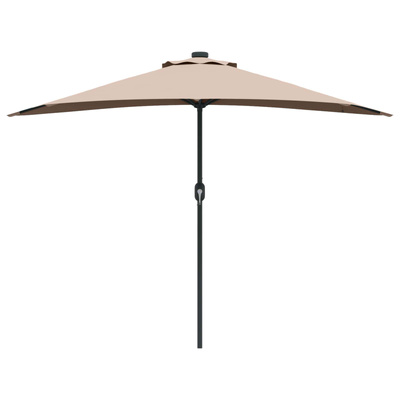 Parasolka ogrodowa Ciemnoszary 294 x 150 x 224 cm