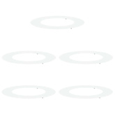 odpowiedni dla płaskich pierścieni drzewa 5 pcs Biały ?50 / 80 cm