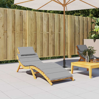 Poduszka na leżak, szara, 186x58x3 cm, tkanina Oxford