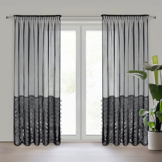 Firana Debora czarna 140x270