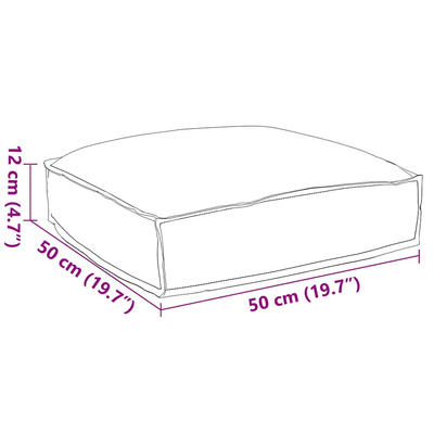 Poduszka Czerwone wino 50 x 50 x 12 cm Materiał Oxford