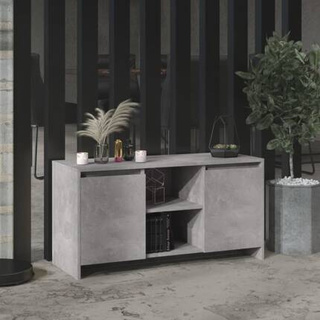 Szafka pod TV, szarość betonu, 102x37,5x52,5 cm vidaXL