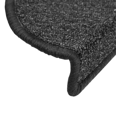 Maty na schody 10 szt. 56x17x3 cm Antracyt Półokrągłe