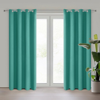 Zasłona Parisa turkusowa 140x250