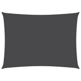 Prostokątny żagiel ogrodowy, tkanina Oxford, 3x5 m, antracyt