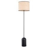 Lampa stojąca ASPEN LP1 BLACK/RATTAN