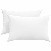 Poduszki na sofę 2 pcs Biały 60 x 40 cm tkanina