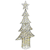 Choinka z 240 diodami LED Ciepła biel 180 cm rattan