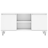 Szafka pod TV, biała, 104x35x50 cm, materiał drewnopochodny vidaXL