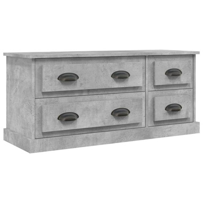 vidaXL Szafka pod TV, szarość betonu, 100x35,5x45 cm