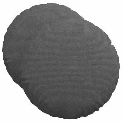 Poduszki na siedziska 2 pcs Ciemnoszary ?50 x 19 cm