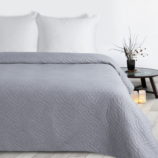 Narzuta Len srebrna 170x210