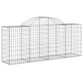 Kosze gabionowe, 30 szt, 200x50x80/100 cm, galwanizowane żelazo