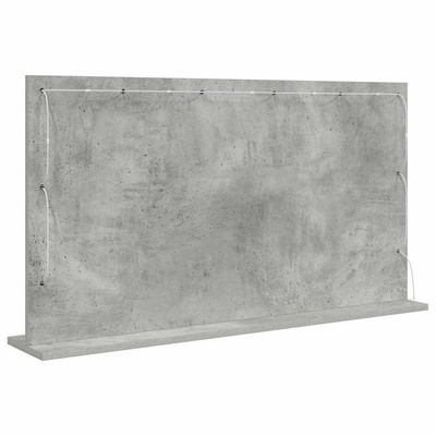 Lustro toaletowe Prostokątny Betonowy szary 100 x 55 x 18 cm