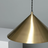 Lampa Wisząca Złoty Stożek Abruzzo Horte E27