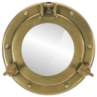 vidaXL Lustro wiszące w kształcie bulaja, ?23 cm, aluminium i szkło